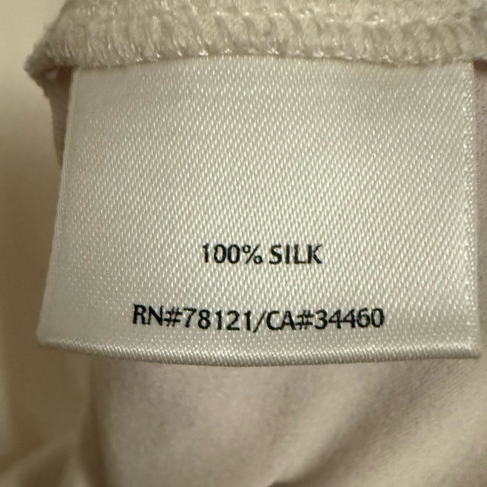 Eileen Fisher Cream Blouse size 1x scoop neck - Picture 3 of 3